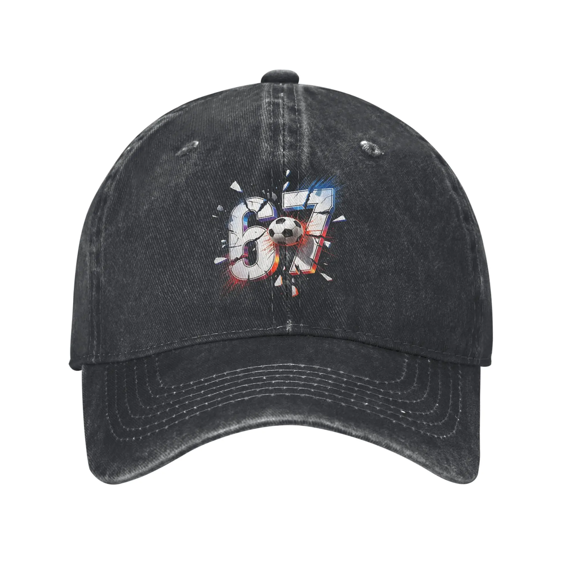 Soccer 67 Six Seven 6 7 Football Funny Meme Print Caps for Men Women Cotton  Trucker Hat Lerisure Wear Baseball Cap Adjustable