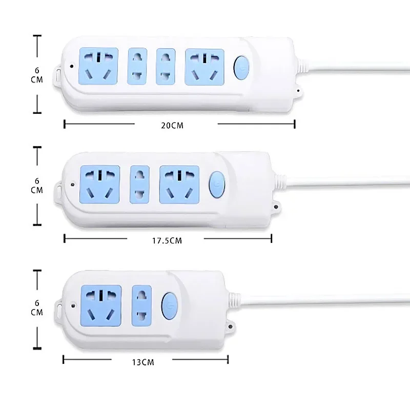 Regleta UE, Reino Unido, EE. UU., enchufe AU a China, adaptador de enchufe de CA, enchufe de cable de extensión con interruptor, luz indicadora, puerta de seguridad