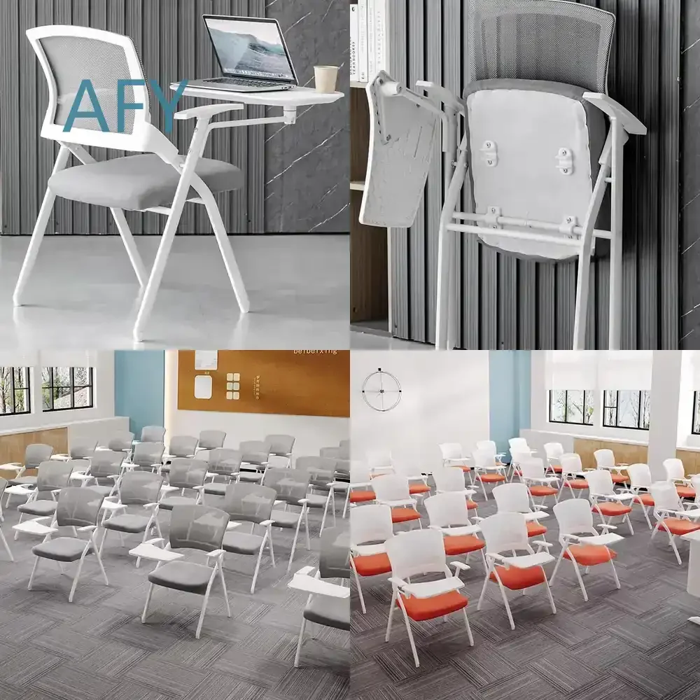 Minimalist Folding Office Chair for Home Study Desk for Classroom Meeting Room for Writing Board Furniture for Small Space