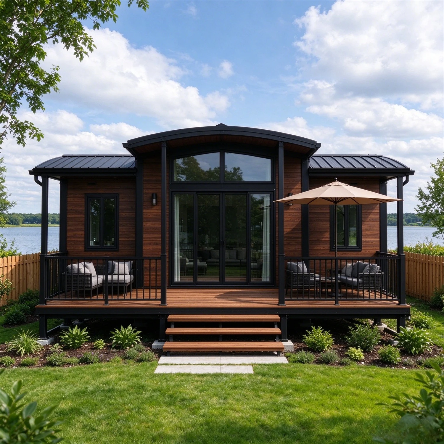 Customized Garden Rooms Prefabricated Homes Tea Party Cottage Expandable Container House Tiny House Mobile Home Folding Room