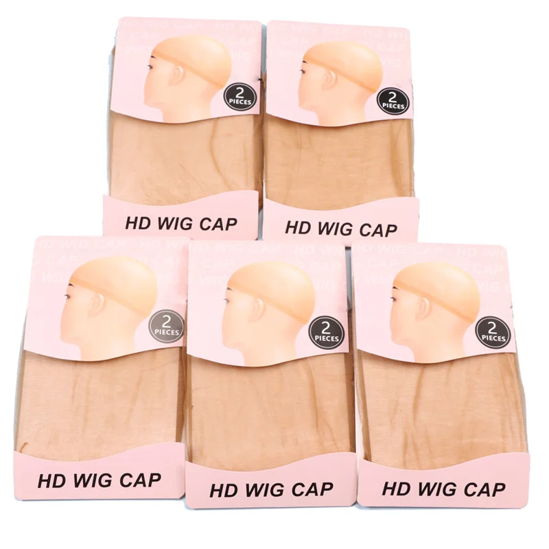 HD Wig Cap For Making Wigs Invisible Stocking Wig Caps Hair Accessories Super Thin Sheer Cap Transparent Stretchy HD Wig Caps