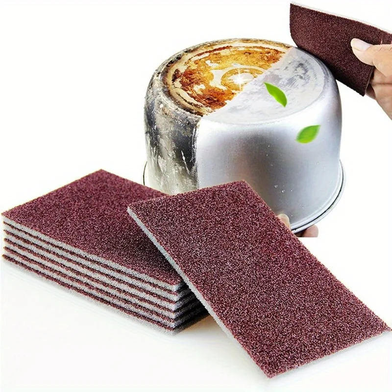 10Kitchen Nano Partikel Reinigungsschwamm 10 Schleifpapier Schwammbürste Haushaltsschrubbradierer Einfach zu verwendender Topf- und Geschirrreinigungssp