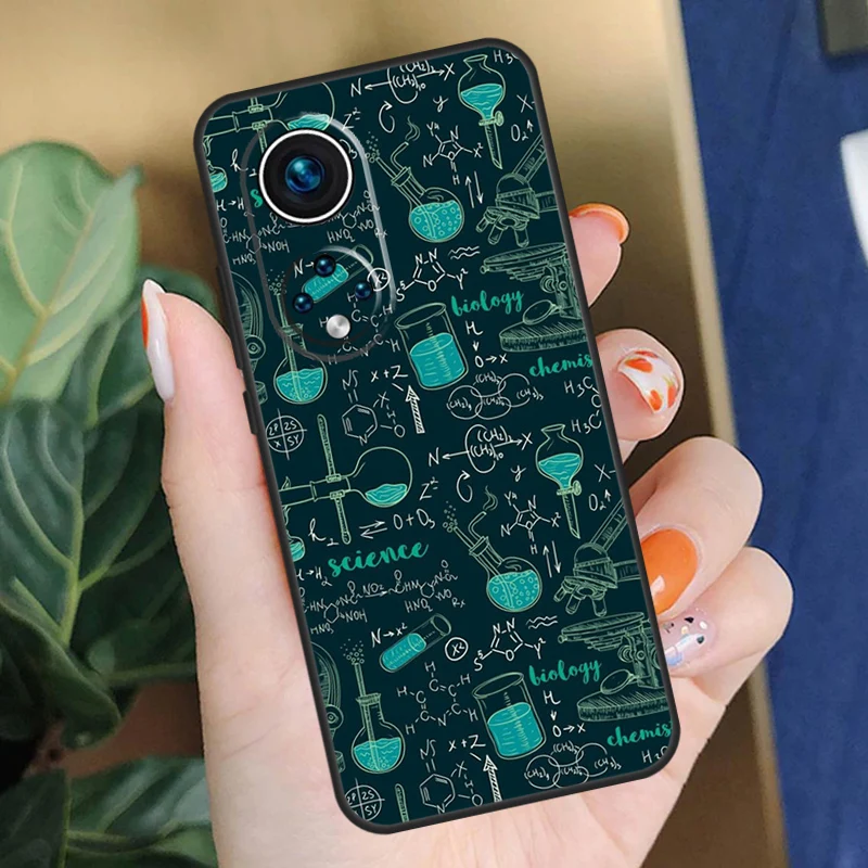 غطاء صيغ فيزياء الرياضيات العلوم لهاتف Honor 200 Pro 90 70 50 X9a X8a X9 X8 X8b X9c X9b Honor Magic 7 Pro 5 6 Lite