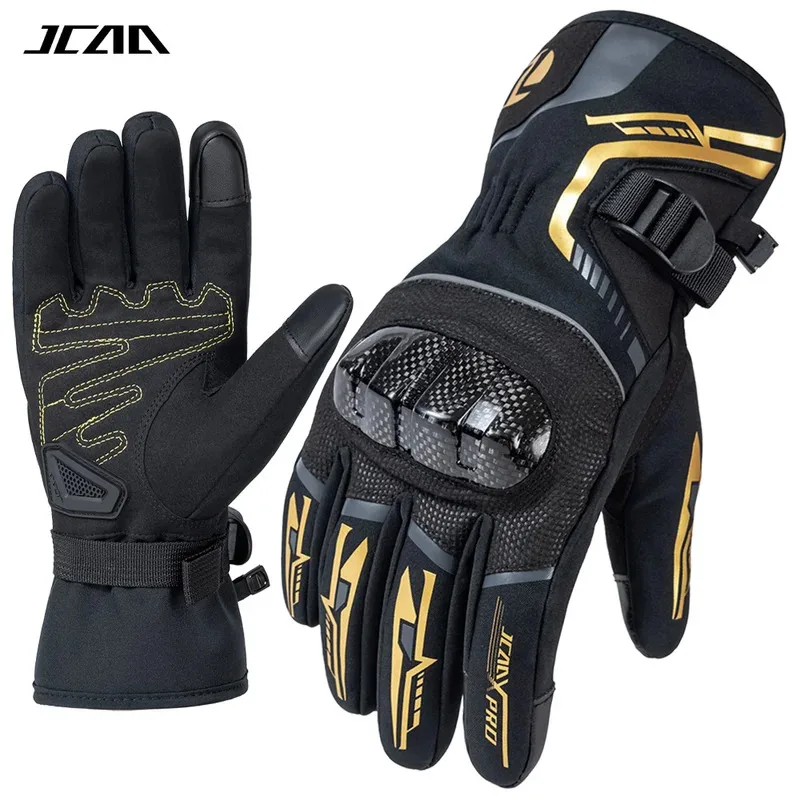 

Winter Warm Thermal Insulated Motorcycle Gloves Waterproof Windproof WindWaterproof Anti-Fall Carbon Fiber Knuckle Protection