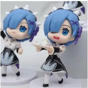 애니메이션 rem Re : Zero Kawaii Girl Pajamas Figure REM 의자 PVC 컬렉션 모델 장난감의 다른 세상에서의 삶 10 최고의 판매 Beatrice Re Zero 그림 - №5