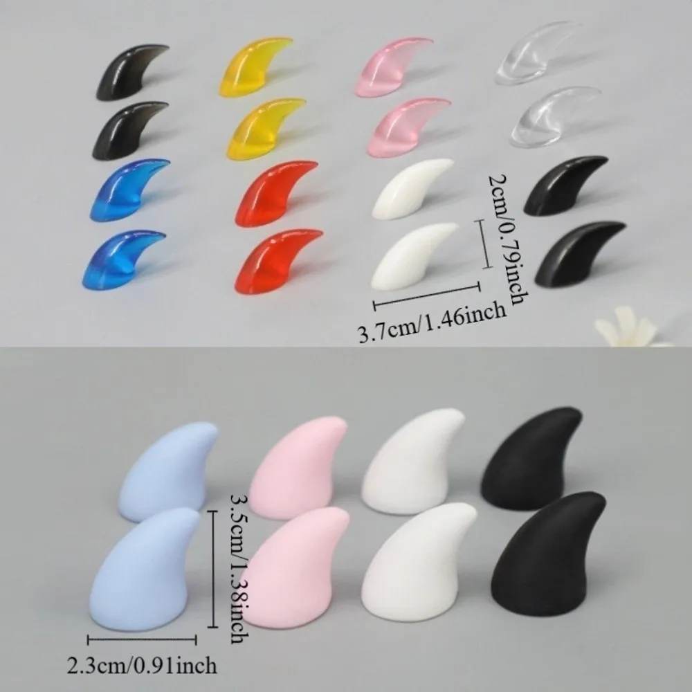 8 Stück Mehrfarbige Tier-Fursuit-Klauen Zubehör Spitz/Abgerundet Epoxidharz Pelzige Klauen Nägel Handgefertigt Cosplay-Accessoires – Detail 1