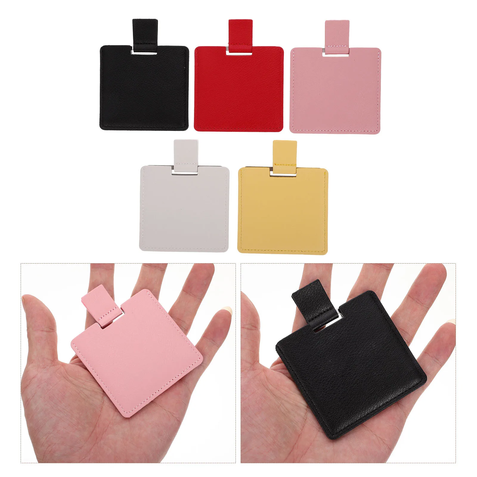 5 stuks kleine make-upspiegels compacte draagbare handheld zakspiegels reishandtas spiegel make-upspiegel
