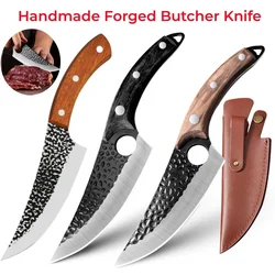 Meat Cleaver Butcher Boning Knife Viking Chef Knife set Japan Kitchen Handmade Forged Fish Knife