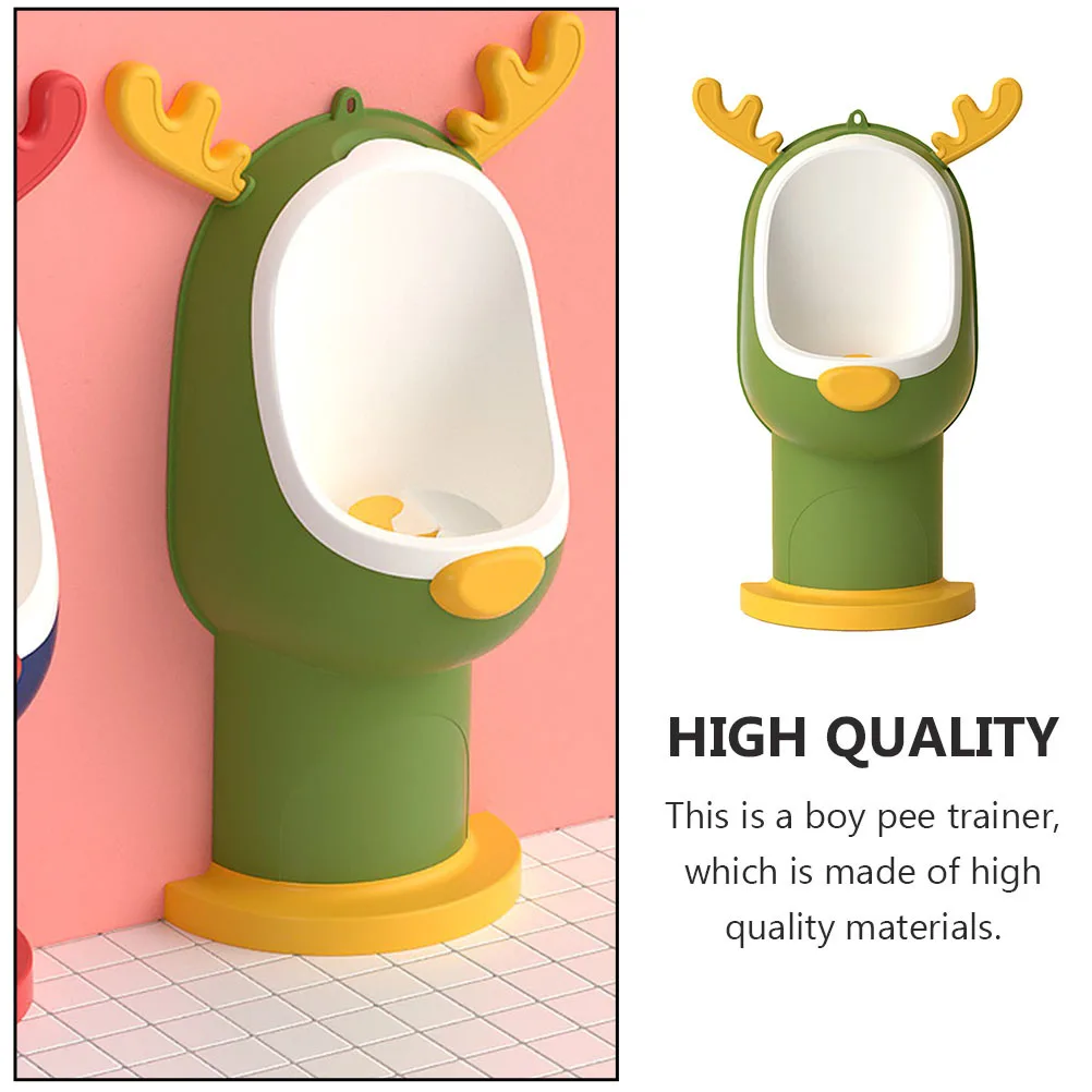 

1Pcs Boys Pee Trainer Adjustable Height Toddler Urinal Cartoon Potty Baby Boy Toilet Training Potty Standing Urinal with Drain