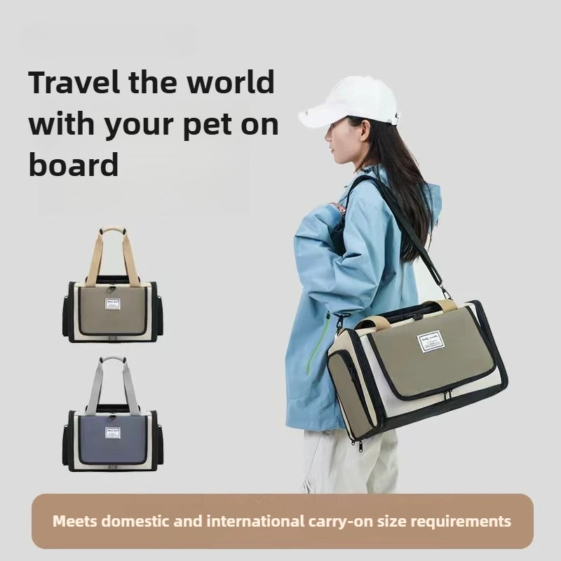 

Сумки для кошек, портативная портативная сумка-мессенджер на одно плечо, легкая большая вместительная воздушная подушка для домашних животных, товары для домашних животных