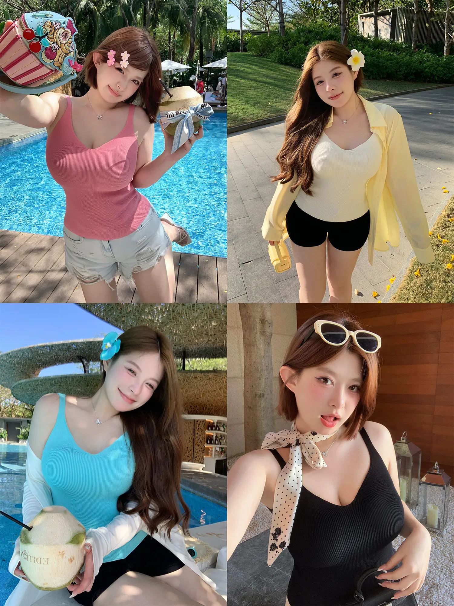 

White Zhou Strapl Sexy Pure Color Csole Women's Svel Top Korean Sle Slim Fit Long Sve Ne Vest