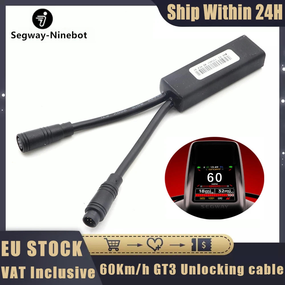 Cavo di sblocco da 60 km/h per Ninebot di Segway GT3/GT3 E/GT3 D Scooter elettrico Cavo di rilascio della velocità personalizzato Parti di Kickscooter