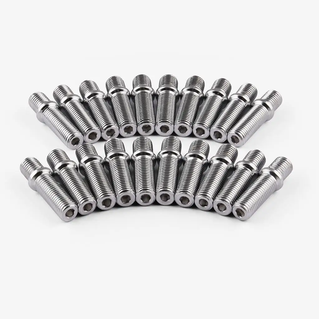 Kit d'adaptation de roue allongée 20 pièces M12x1.5 à M12x1.5s 50mm