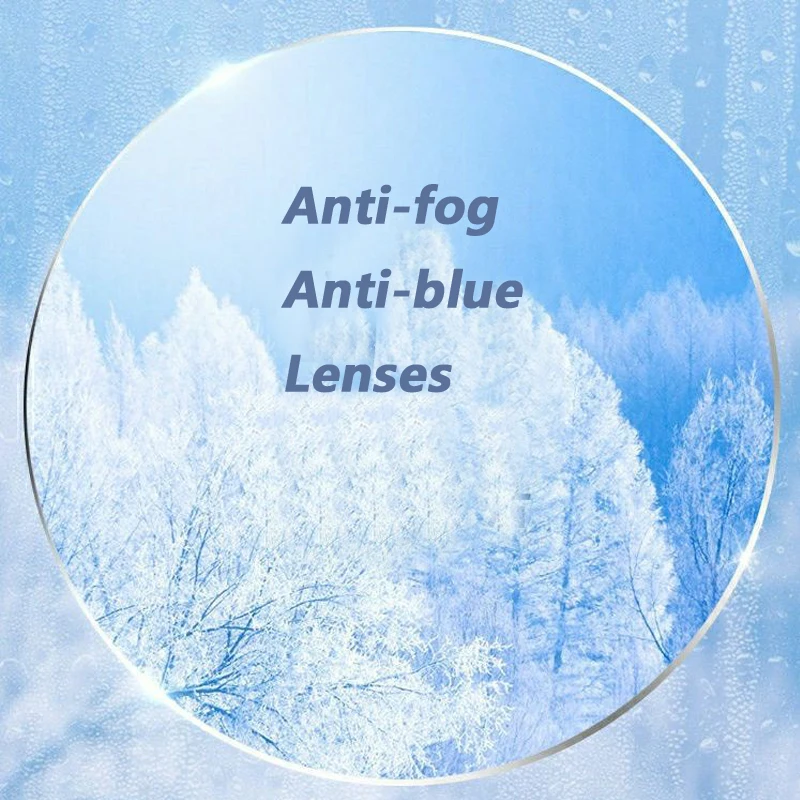 

New Anti Blue Anti Fog Aspherical Myopia Astigmatism Presbyopia Resin Eyeglass Lenses Prescription Customization