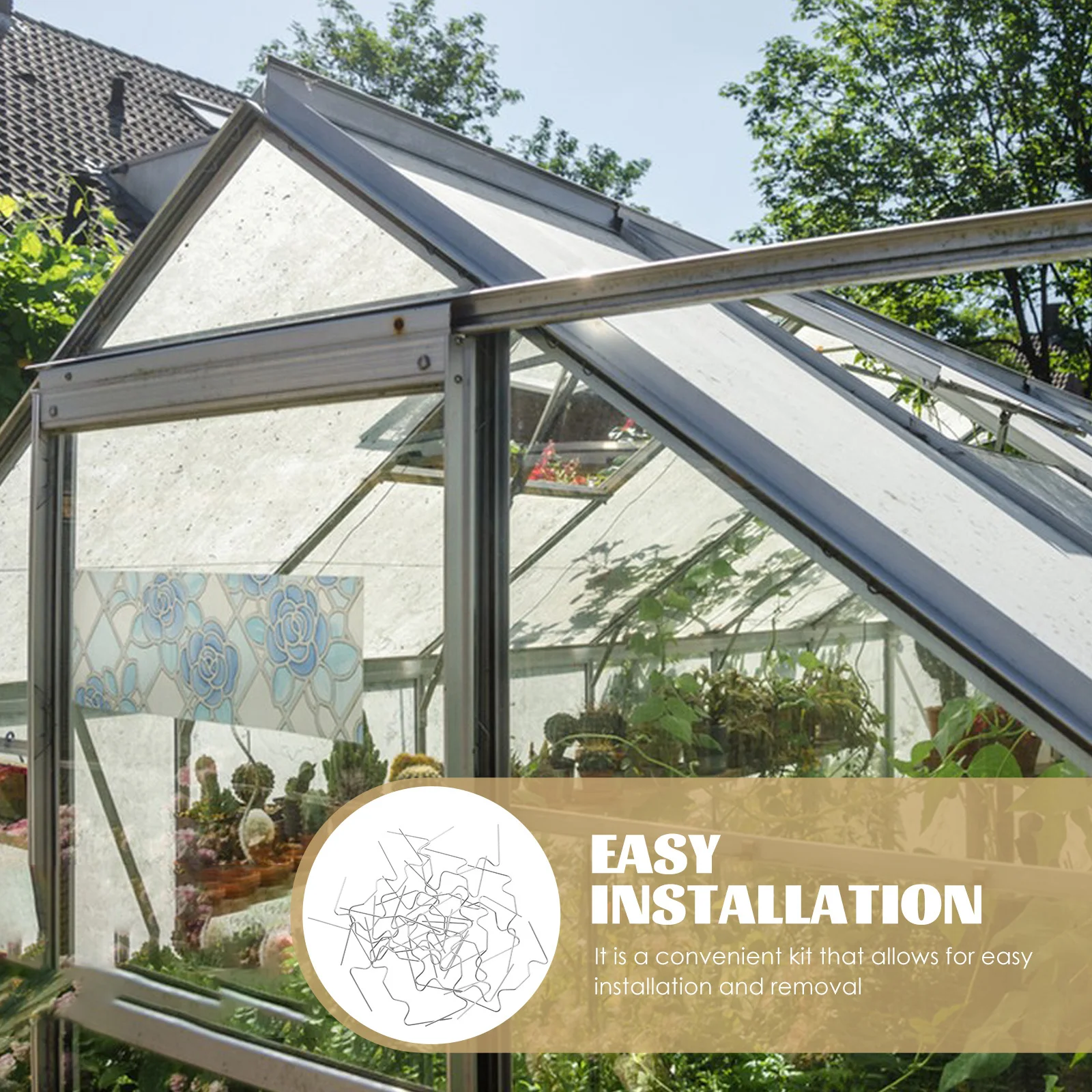 

25Pcs Glass Pane W Fixing Clips Stainless Steel Greenhouse Window Z Clips for Glazing Secure Hold Removable Metal