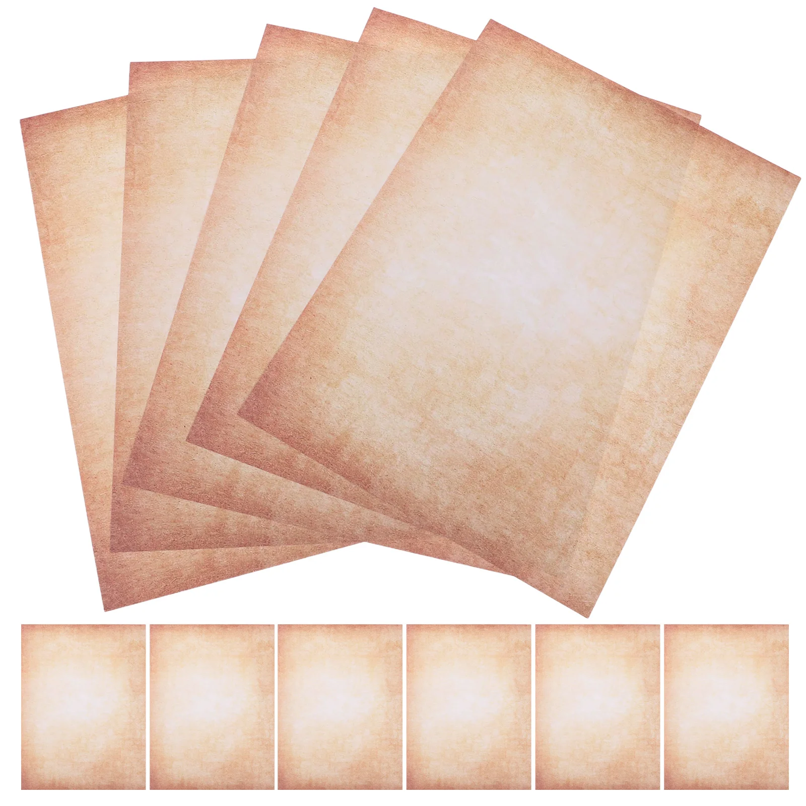 

100Pcs Retro Craft Paper Vintage Double Sided A4 Sheets for Scrapbooking Journal Refill Printing DIY Invitations Old Looking