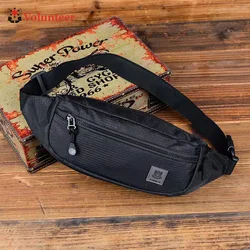 VOLUNTEER Chest Bags for Men 2023 New Light Weight Fashion Casual Versatile Mobile Phone Multi-pocket Nylon Sport Bags 1730-02