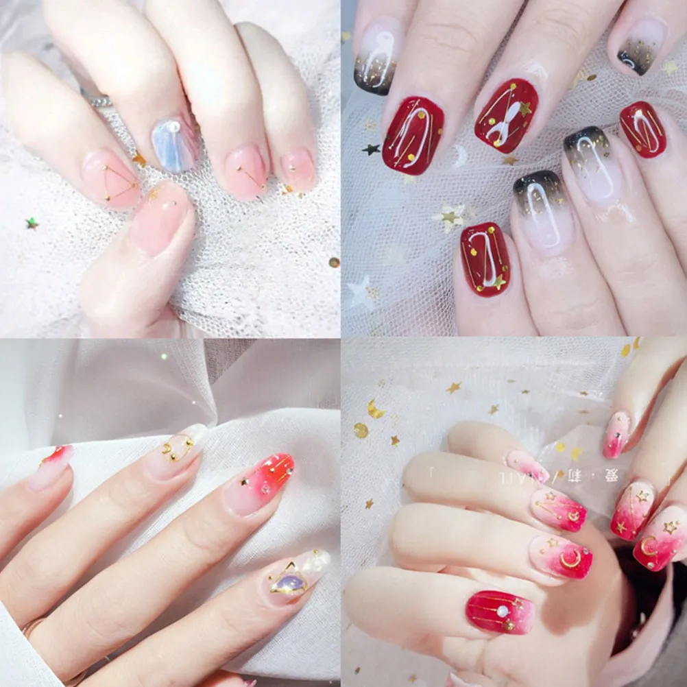 

16 Boxes Nail Art Metal Threads Shiny Striping Wire Decorative DIY Manicure Design Nail Ornaments Manicure Threads