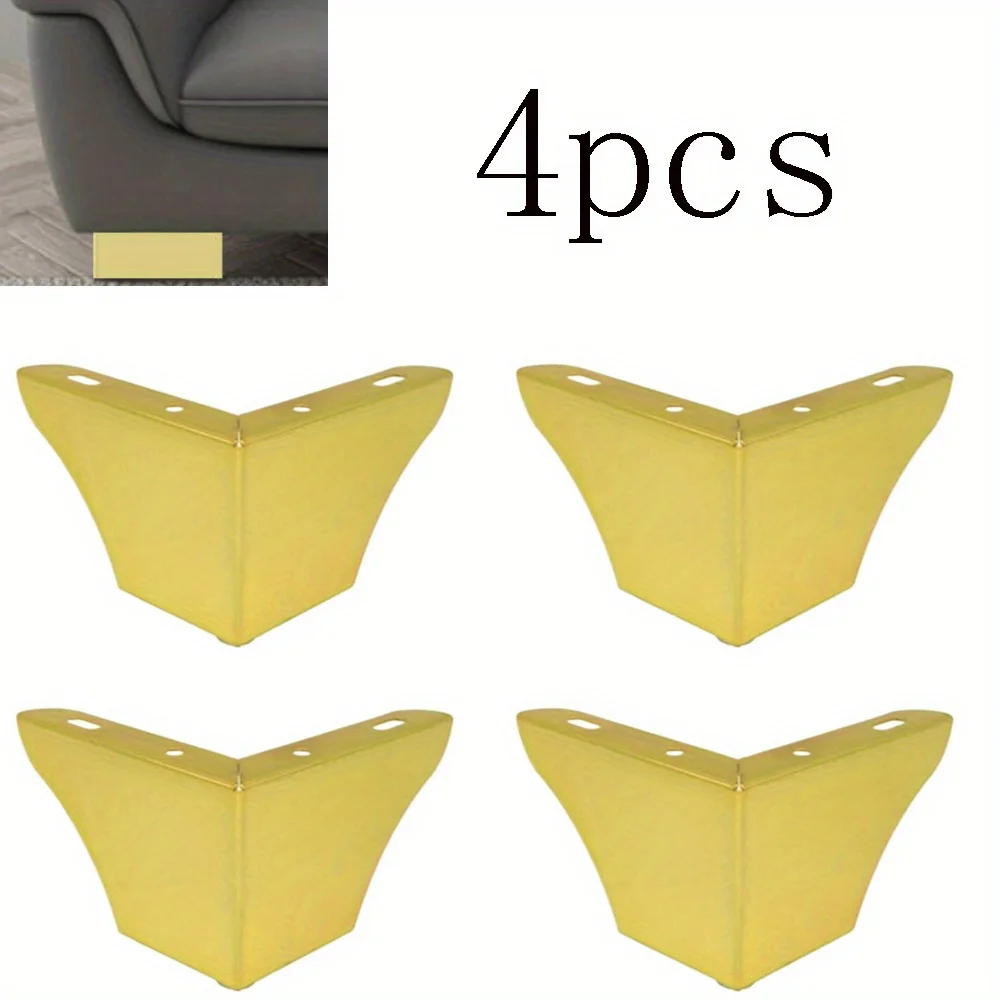 4pcs Pack Furniture Legs Minimalist Furniture Feet Metal Sofa Legs Replacement Sofa Coffee Table Cupboard Cabinet TV Stand Feet