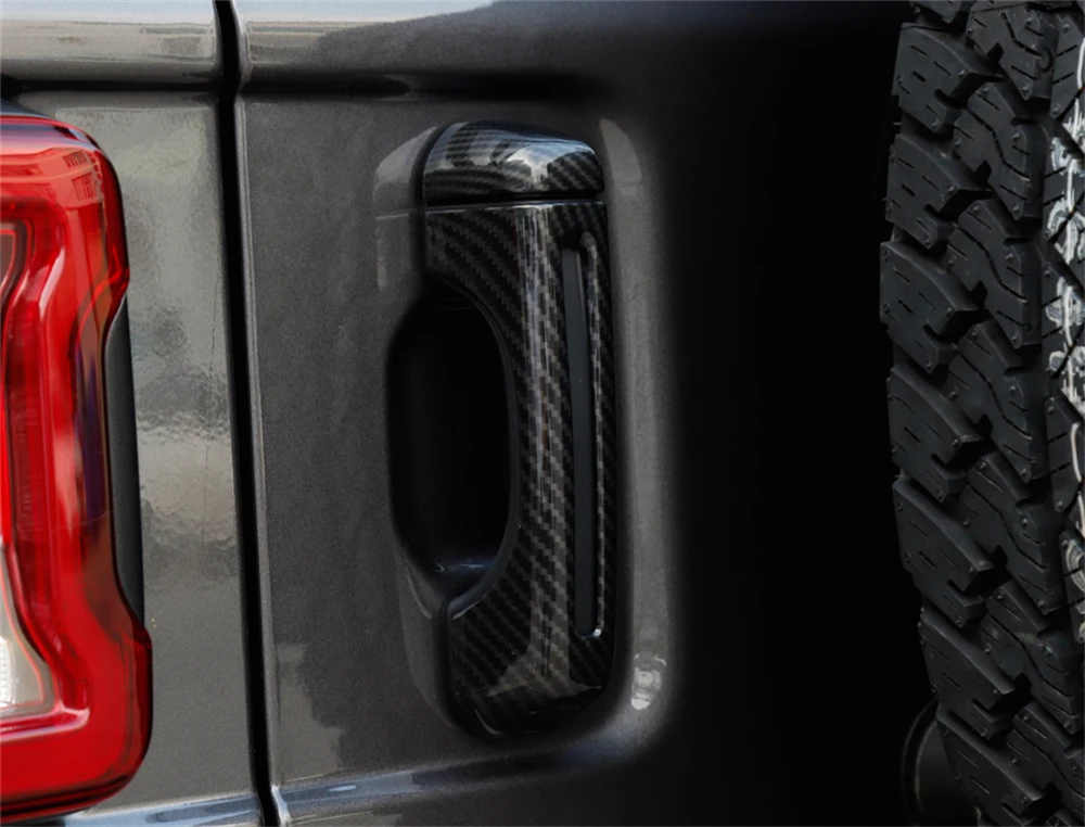 Car Door Handle Cover Tailgate Handle Stickers Door Handle Bowl Decoration for Jeep Wrangler JL 2018-2024 Exterior Accessories