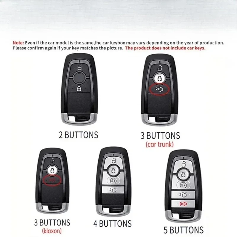 غطاء حافظة مفاتيح السيارة الجديد لسيارة فورد فيوجن موستانج اكسبلورر F150 F250 F350 EcoSport Edge S-MAX رينجر لينكولن مونديو ملحقات