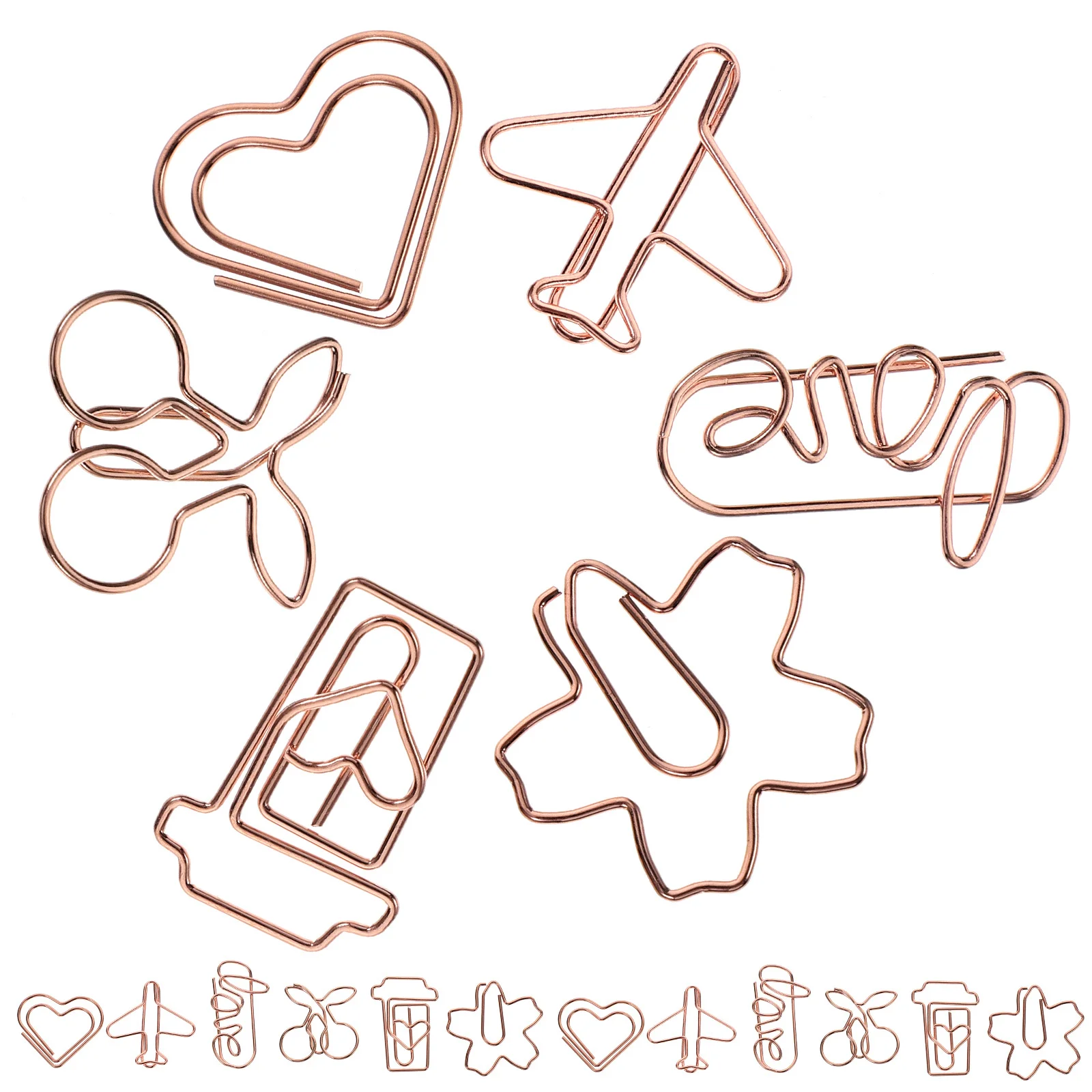 

30pcs Book Mark Clips Metal Paper Clips Small Office Supplies For Documents Files Reading Stationery Organizer