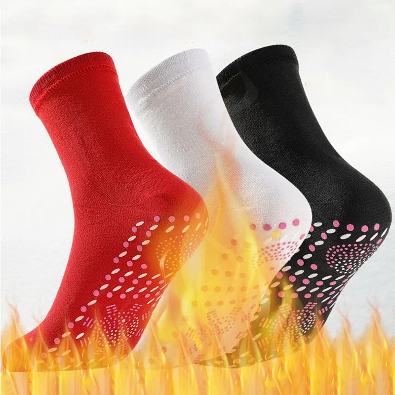 10Pairs Tourmaline Slimming Health Sock Winter Elastic Thermal Self-Heating Sock Health Care Socks Short Sock Magnetic Therapy