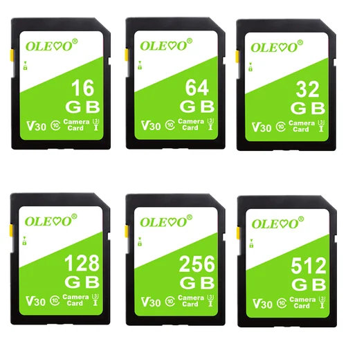 Nueva tarjeta de memoria SD 16GB 32GB 64GB 128GB 256GB 512GB tarjeta SD profesional C10 para cámara SRL