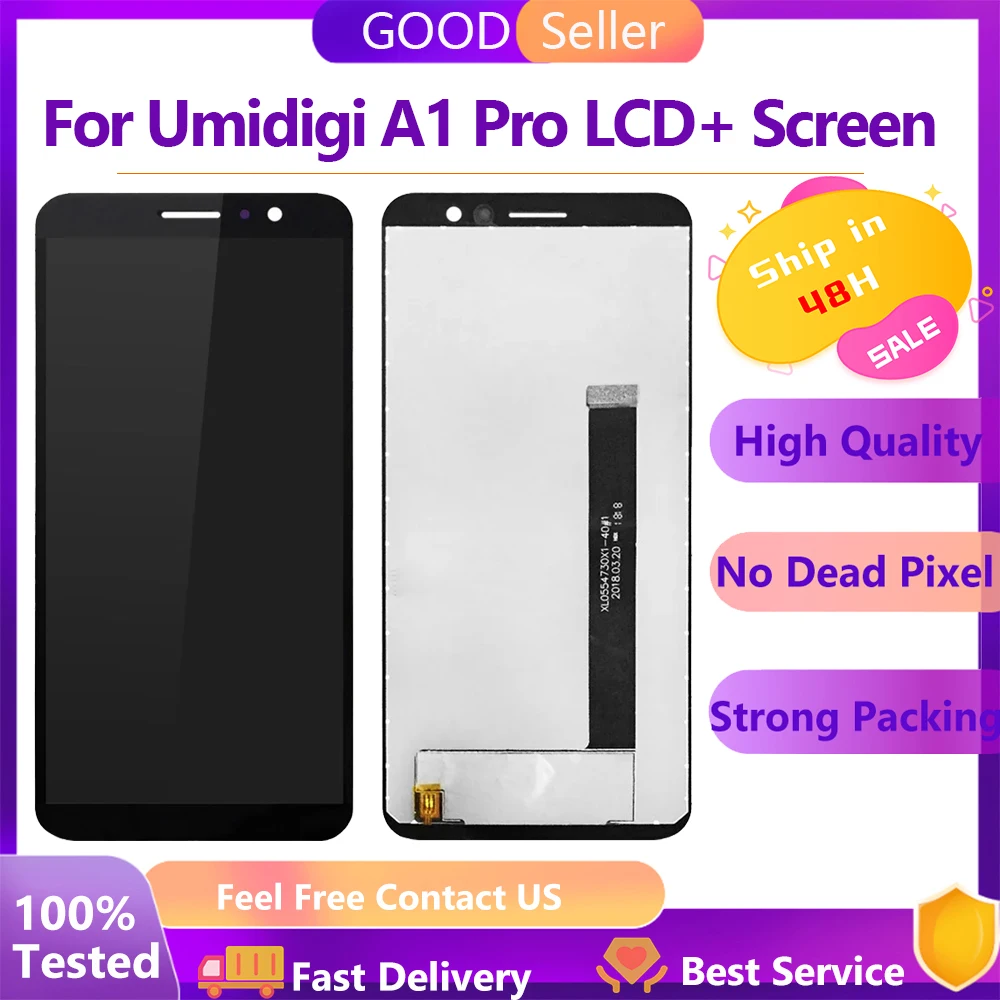 

Original Tested For UMI Umidigi A1 Pro LCD Display and Touch Screen Digitizer Assembly Repair Parts For umi umidigi a1 pro