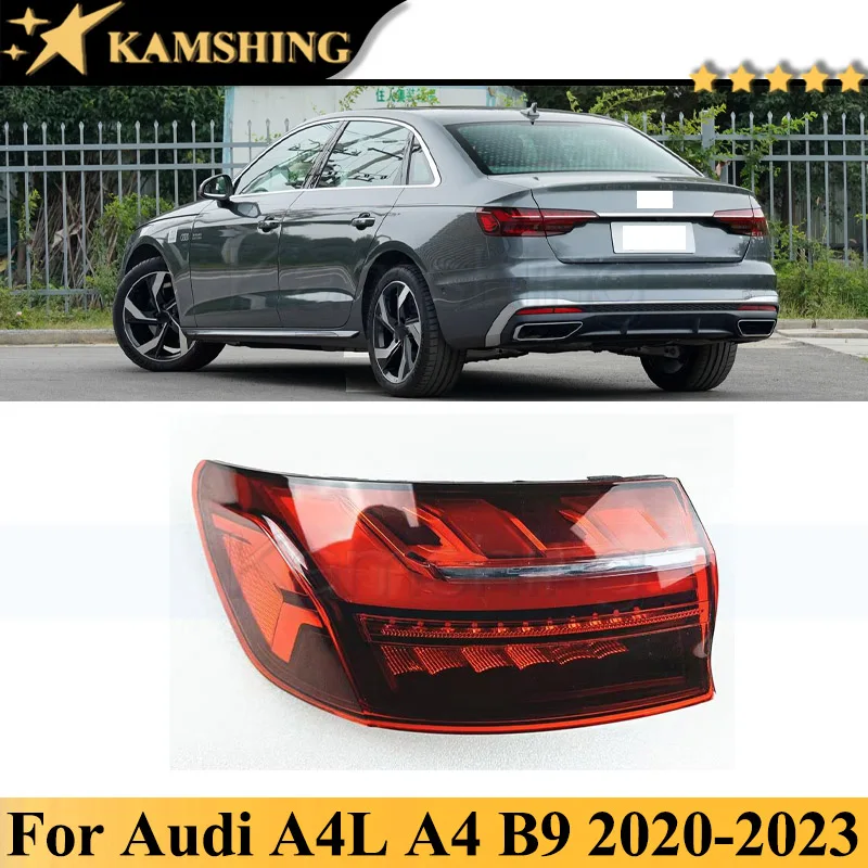 

Kamshing For Audi A4L A4 B9 2020-2023 Outer Rear Bumper Tail Light Lamp Taillight Taillamp Brake Light Car Stop Light