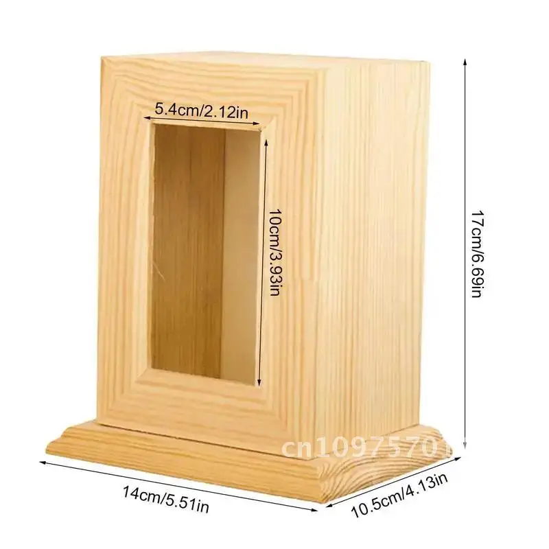 ペットの灰用の木製骨壷 犬やメモリーアッシュ用のペット骨壷 パーソナライズされたフレーム写真猫ボックス骨壷 ペットペット記念品火葬