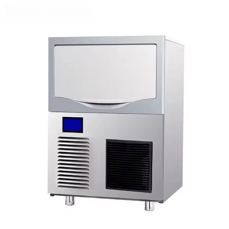 

Commercial Automatic Cube Ice Maker Machine Large Capacity Spray Type Solid Square Ice Machine For Bubble Tea Shop Restaurant