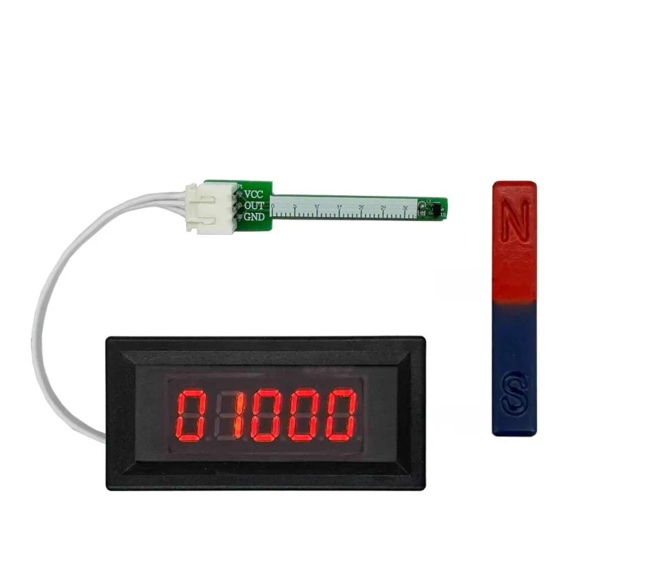 Magnetic induction strength detection Gauss meter, magnet polarity, magnetic field pole measuring instrument, Hall sensor, RS485