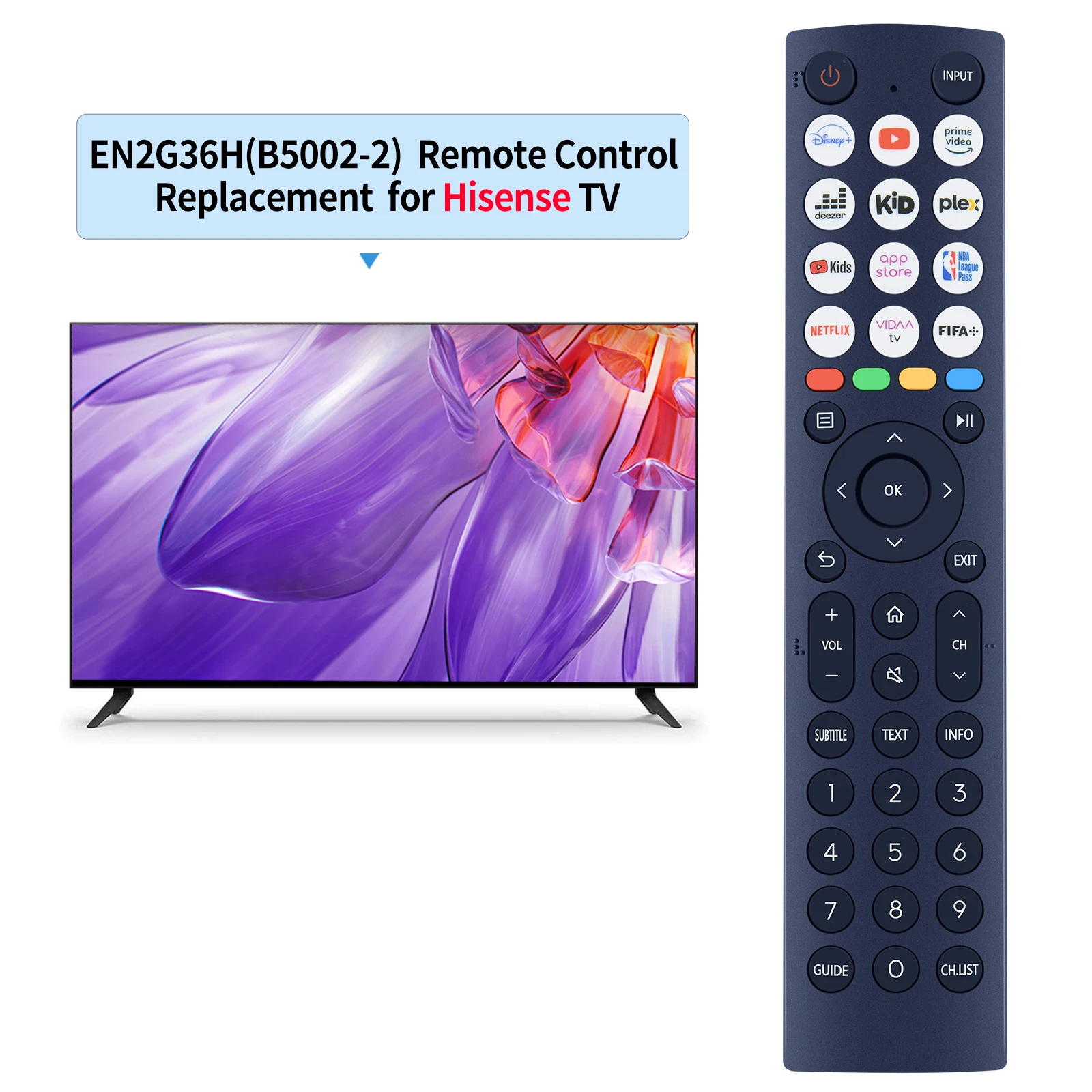 Remote control EN2G36H(B5002-2)  for Hisense TV