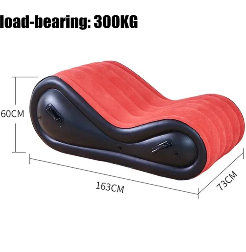 Relaxing Chair Inflatable Sofa Bed Load-bear 300KG Sun Lounges Garden Chair S Shape Comfort Fold Sofa Outdoor Furniture Armchair