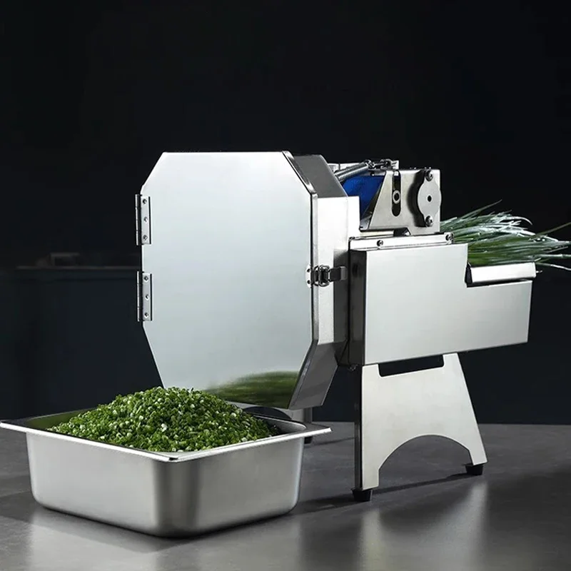 Máquina cortadora de verduras y chalota de 110V/220V, máquina comercial multifuncional para cortar en cubitos, zanahoria, patata, fruta, rebanadora eléctrica