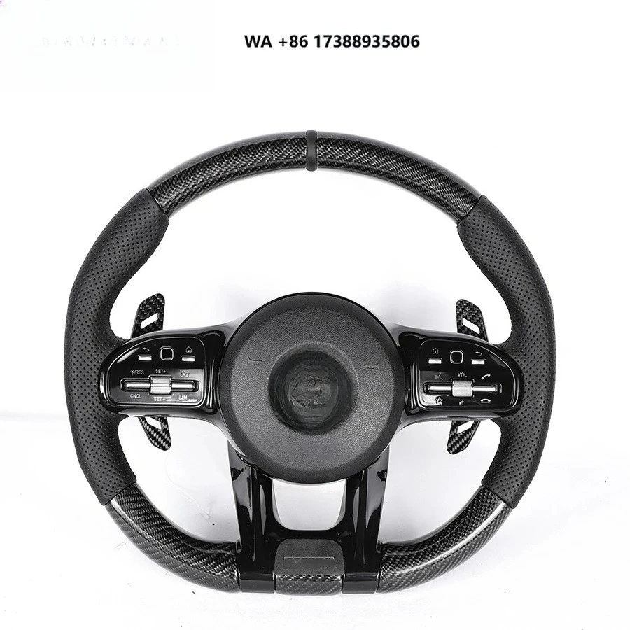 G Class Universal W464 W463 G500 G350 G65 G63 G550 Car Steering Wheel Carbon Fiber Paddles with KO logo Automotive Interior Part
