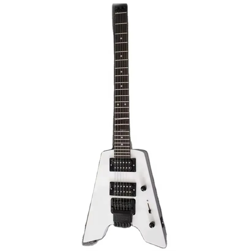 

STLF Weifang 6 String Small Headless Electric Guitar in White Colour