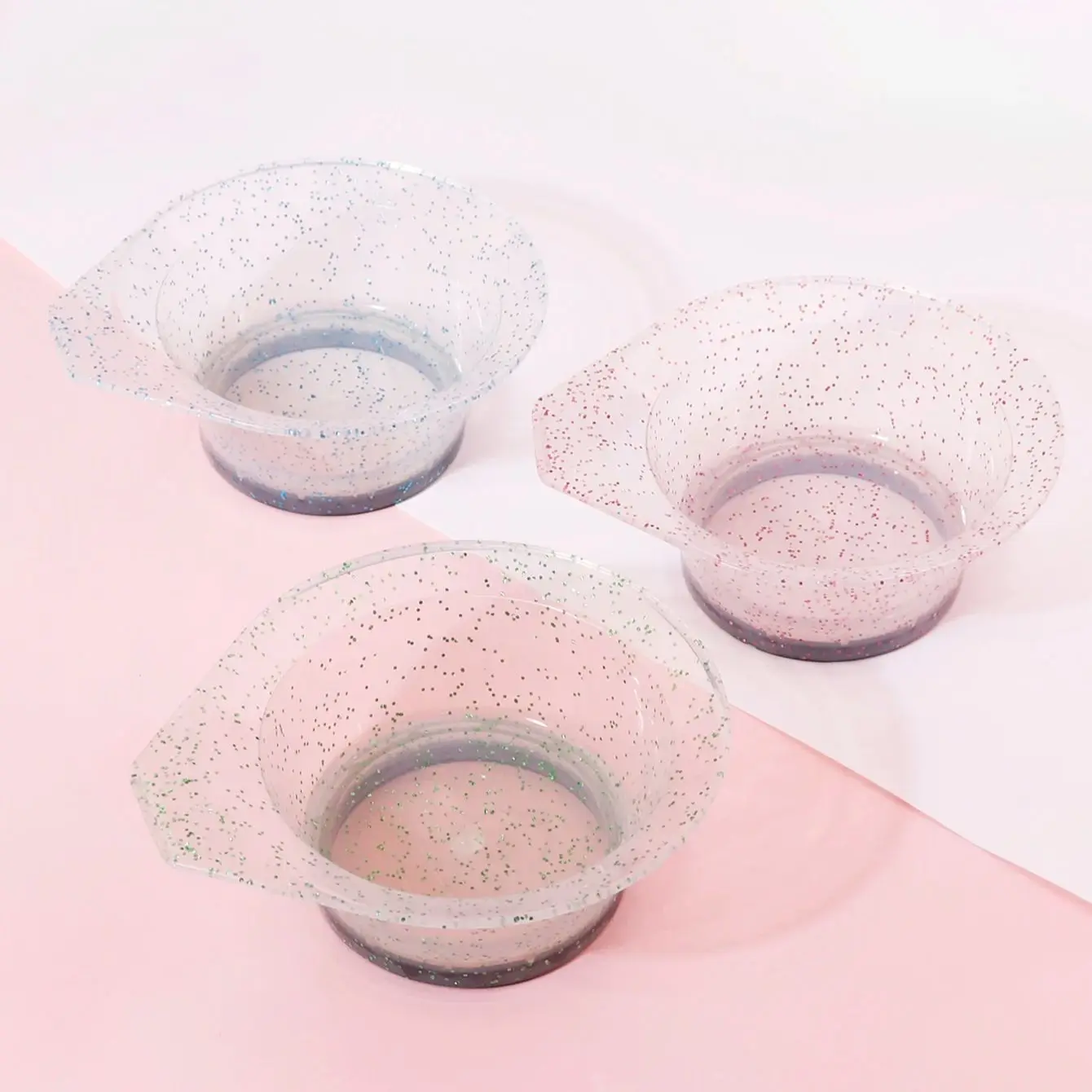 

Профессиональная чаша для краски для волос, блестящий дизайн, аппликатор для укладки, чаша для краски для волос, инструменты для укладки, специально для настоящих париков из волос