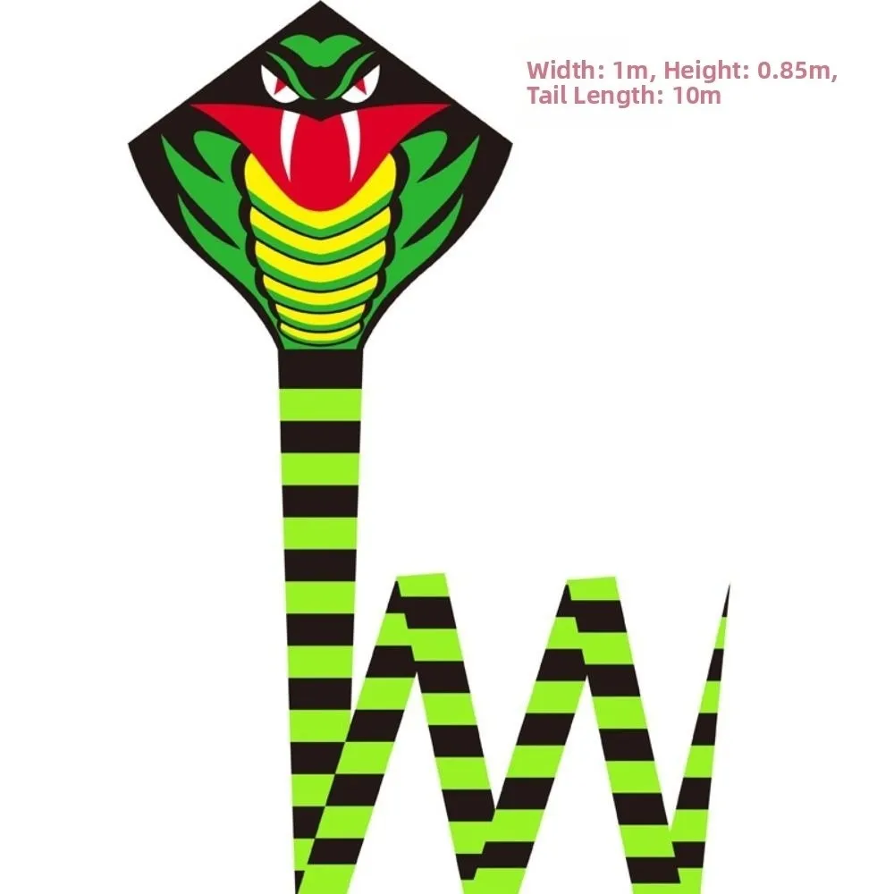 Gemakkelijk te vliegen 10M Snake Kite Snake Power Goed Flying 10M Cobra Kite Long Tail 100 Meter Kite String Kindervlieger