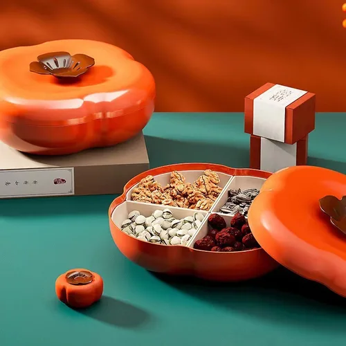 건조 감 모양 세라믹 정리함 과일 그릇, 사탕, 설탕 상자 조각, 건조 과일 용기, 제품 정리함