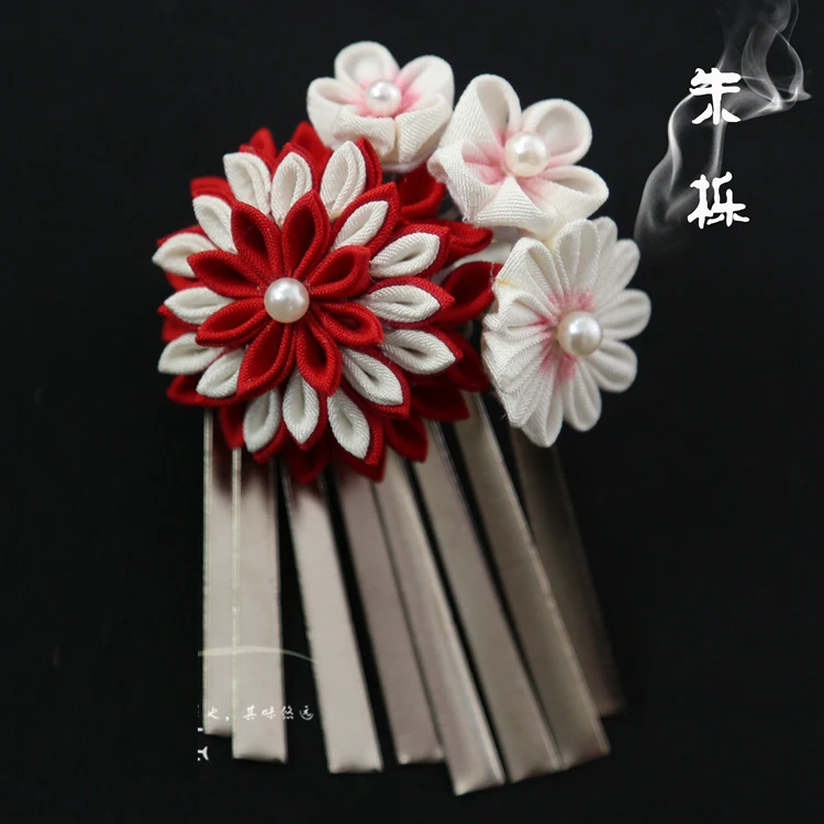 Handmade Japanese Kimono Hairpin Headgear Headwear 1/3 1/4 Sakura Hairband SD DD MSD BJD Doll Accessories Photography Props