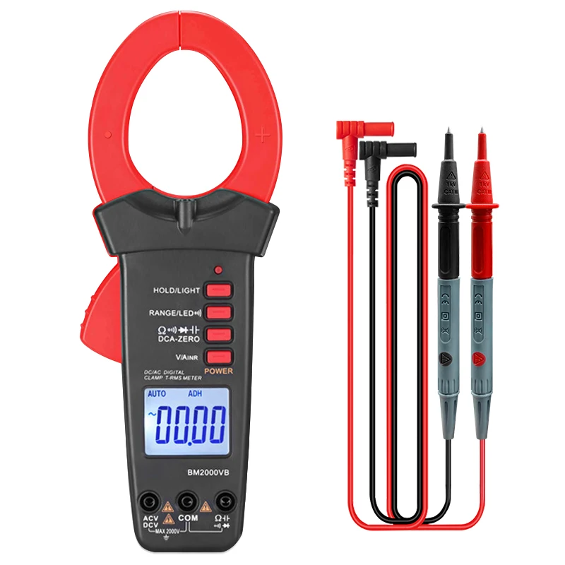 

BM2000VB Digital clamp multimeter AC/DC current voltage 2000A/V capacitor large current capacitance resistance diode Backlight