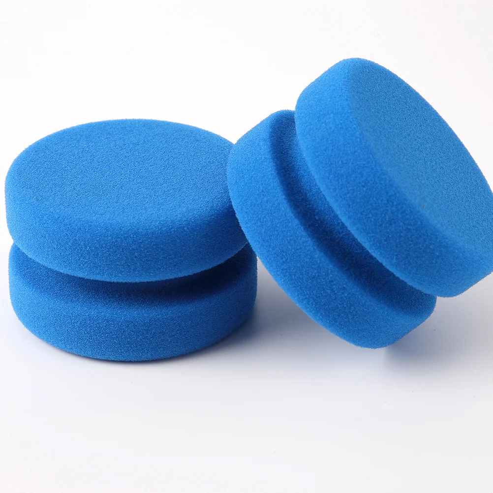 

5 Pcs Cleaning Sponges Double Side Car Maintenance Tools Waxing Polishing Sponge for Kitchens Bathroom Car (Blue)