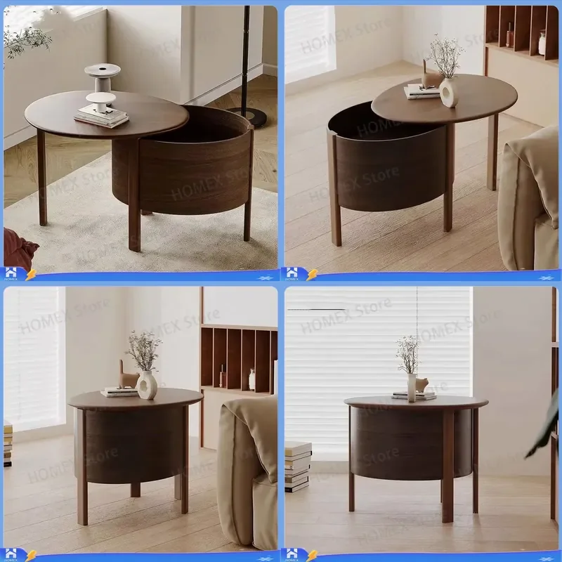 Scandinavian Modern Wooden Newspaper Magazine Rack Log Frame Design Coffee Table Sofa Side Table Living Room Storage