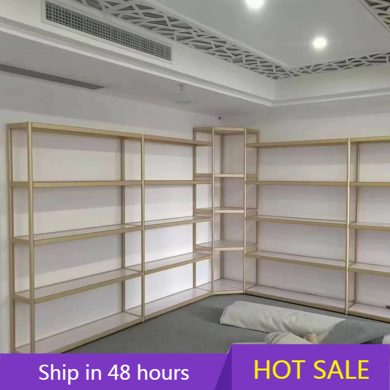 

YTYIN Best Selling Polish Nail Counter Art Practice Stand Shop Design Cosmetic Shelves Wall Mount Hair Salon bar Display Cabinet