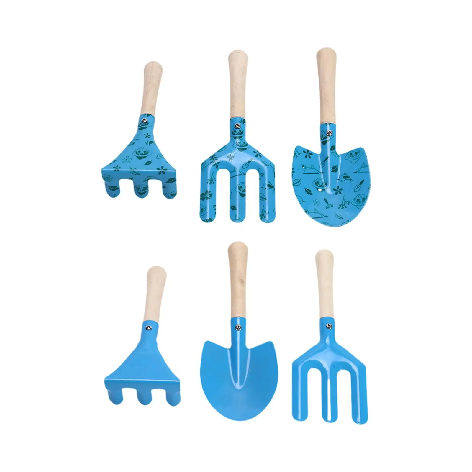 3Pcs Kids Gardening Tools Set Beach Sand Toys Portable Small Compact Kids Garden Tools for Loose Soil Planting Transplanting