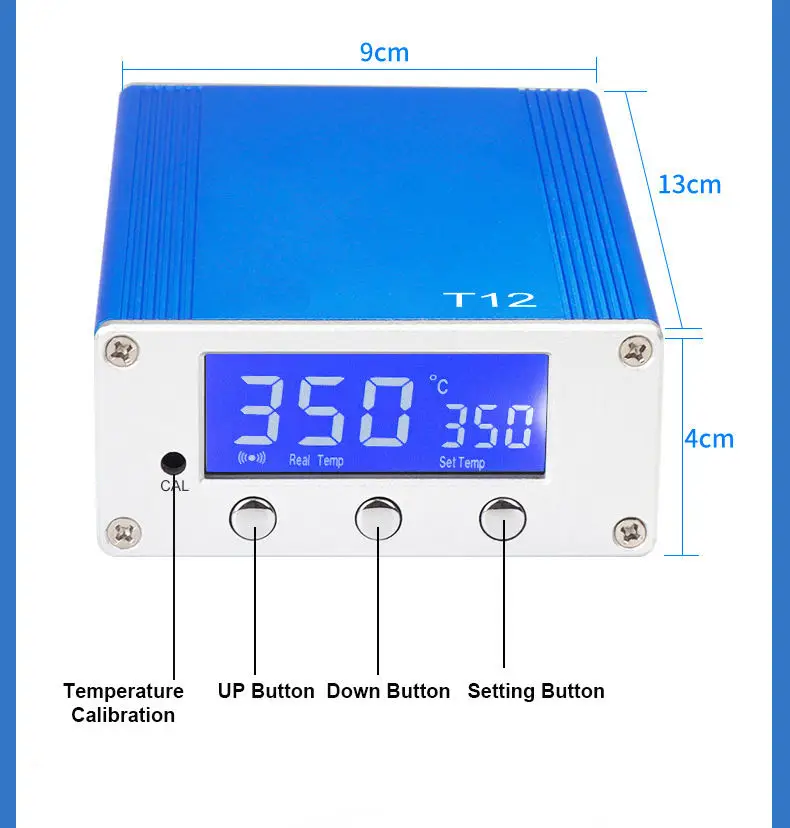 Chuera T12 Min Soldering Station 75W High Quality Portable Lead Free Constant Temperature with T12 series Soldering Iron Tips