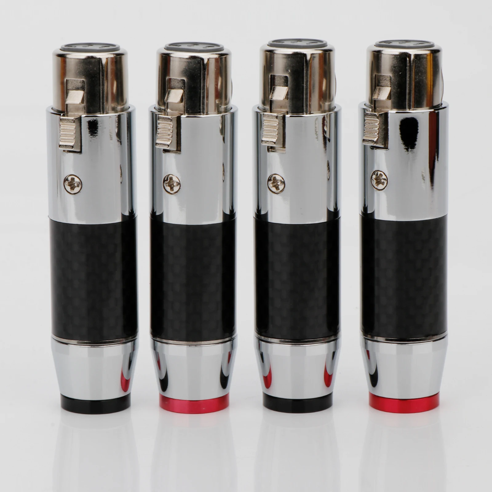 

HiFi 4pin Audio XLR Connectors Gold Plated XLR Female Male Headphone Plug Jack Adapter for DIY Audio Amplifier Earphone Cable