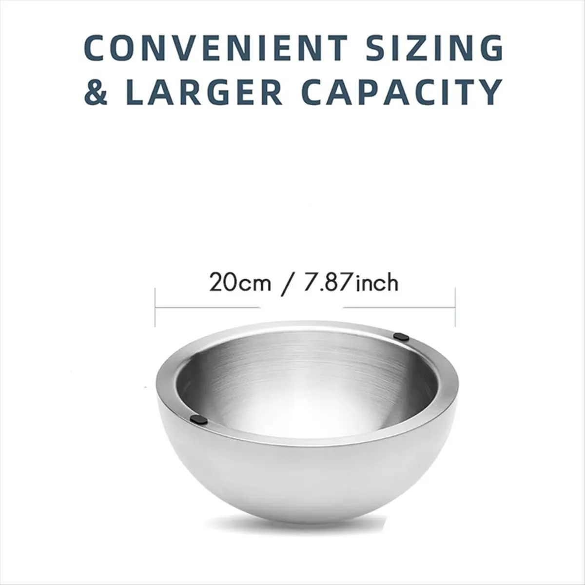 ETRT Dip Chiller Bowl - Gran capacidad de 35 oz - Cuenco para servir fiestas de acero inoxidable helado - Plato para inmersión Mantiene la salsa